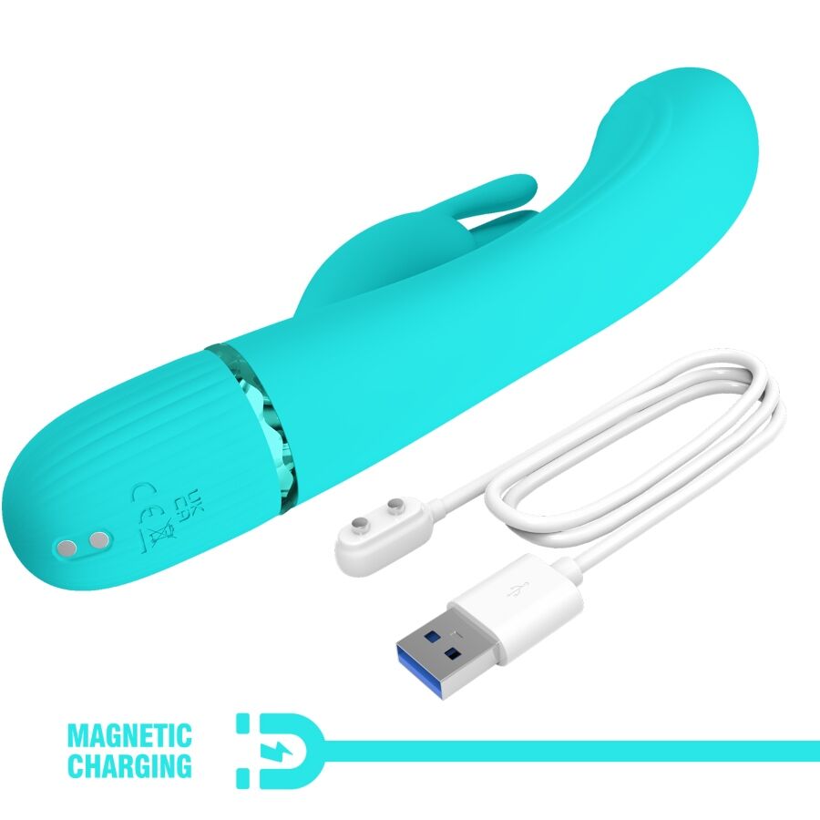 PRETTY LOVE - SCOCCO VIBRATOR RABBIT TURQUOISE - My naughty haven #
