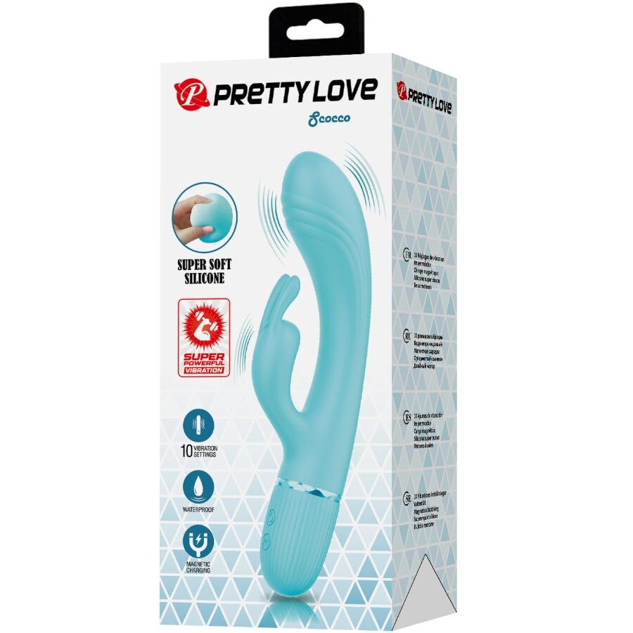 PRETTY LOVE - SCOCCO VIBRATOR RABBIT TURQUOISE - My naughty haven #