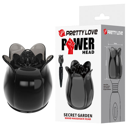 PRETTY LOVE - SECRET GARDEN BLACK MASSAGE HEAD - My naughty haven #