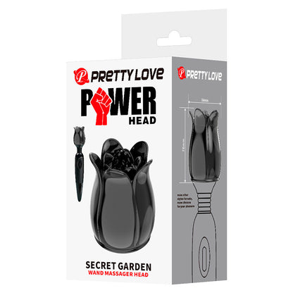 PRETTY LOVE - SECRET GARDEN BLACK MASSAGE HEAD - My naughty haven #