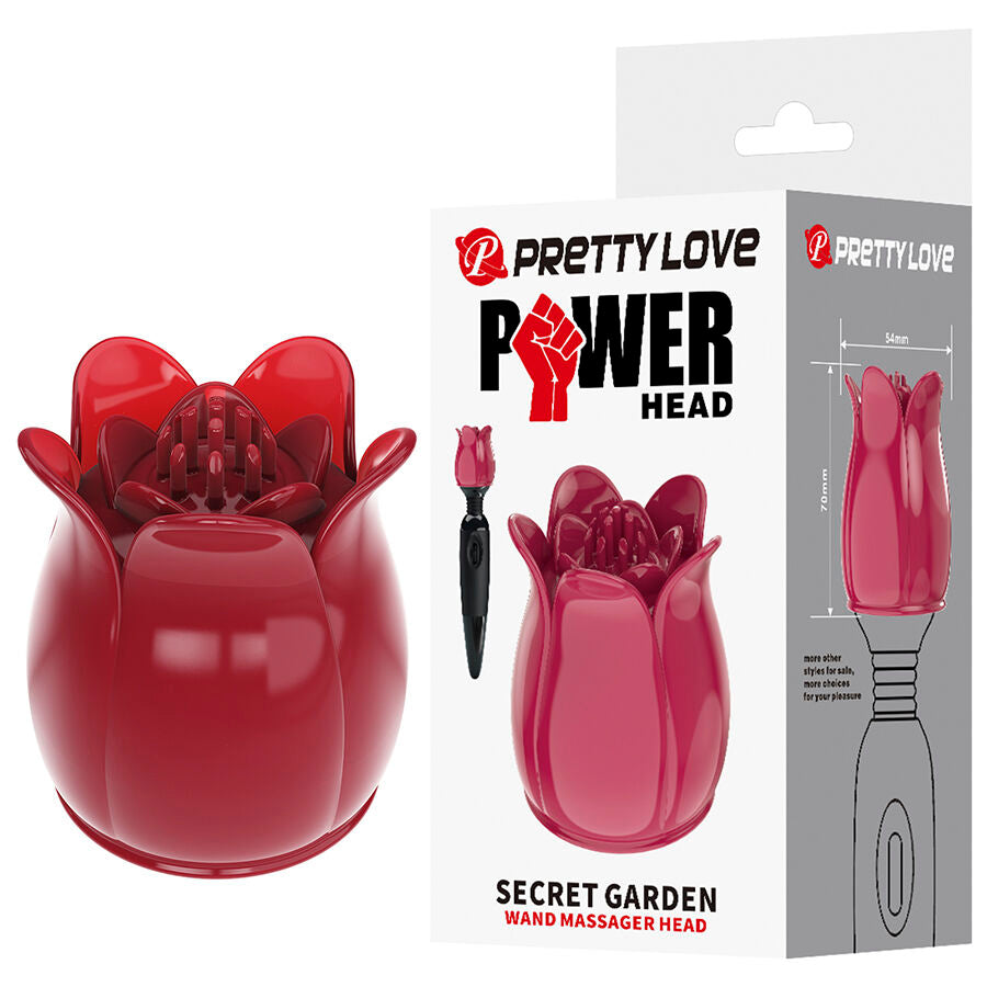 PRETTY LOVE - SECRET GARDEN PINK MASSAGE HEAD - My naughty haven #