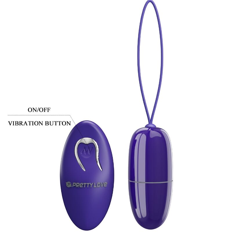 PRETTY LOVE - SELKIE YOUTH MINI VIBRATING EGG VIOLET REMOTE CONTROL - My naughty haven #