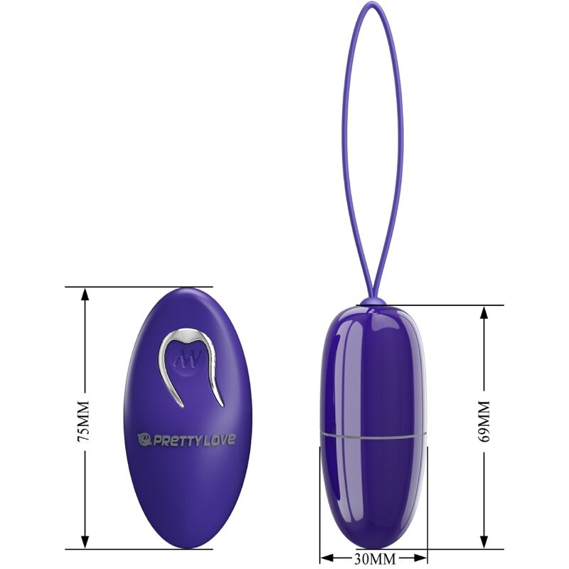 PRETTY LOVE - SELKIE YOUTH MINI VIBRATING EGG VIOLET REMOTE CONTROL - My naughty haven #
