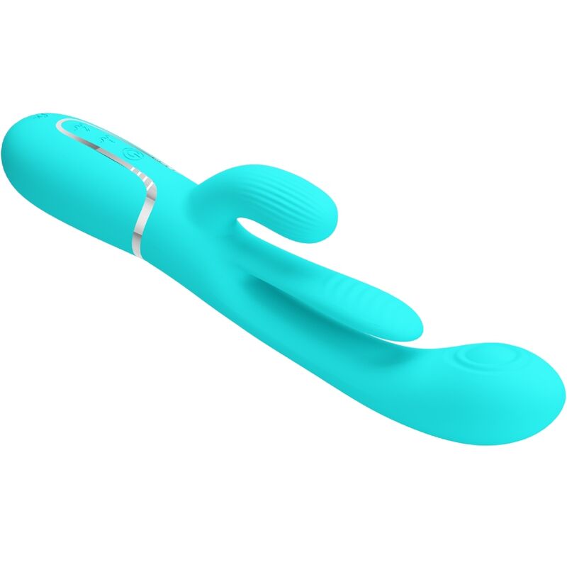 PRETTY LOVE - SHANIA TRIPLE RABBIT MULTIFUNCTION VIBRATOR 3 IN 1 BLUE - My naughty haven #