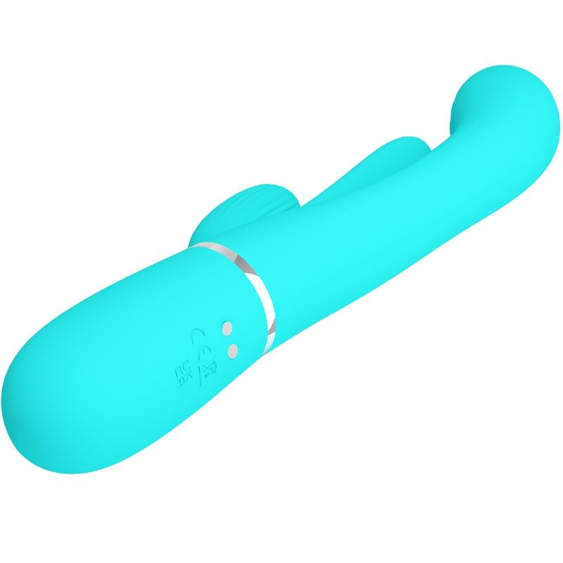 PRETTY LOVE - SHANIA TRIPLE RABBIT MULTIFUNCTION VIBRATOR 3 IN 1 BLUE - My naughty haven #