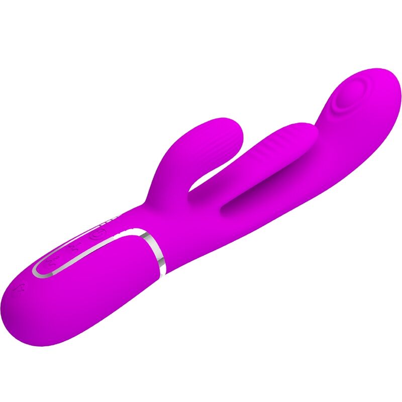 PRETTY LOVE - SHANIA TRIPLE RABBIT VIBRATOR MULTIFUNCTION PINK - My naughty haven #