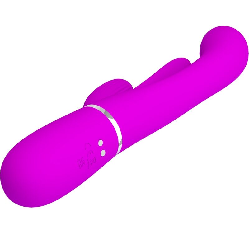PRETTY LOVE - SHANIA TRIPLE RABBIT VIBRATOR MULTIFUNCTION PINK - My naughty haven #