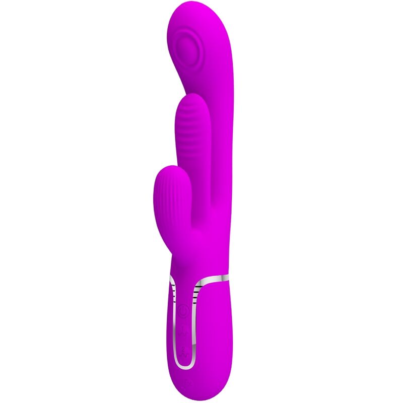 PRETTY LOVE - SHANIA TRIPLE RABBIT VIBRATOR MULTIFUNCTION PINK - My naughty haven #