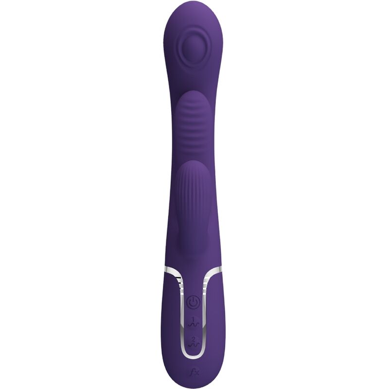 PRETTY LOVE - SHANIA TRIPLE RABBIT VIBRATOR MULTIFUNCTION PURPLE - My naughty haven #