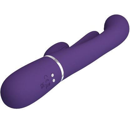PRETTY LOVE - SHANIA TRIPLE RABBIT VIBRATOR MULTIFUNCTION PURPLE - My naughty haven #