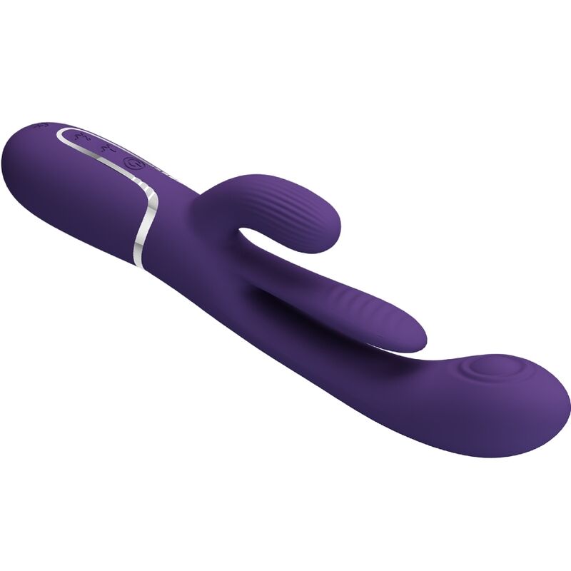 PRETTY LOVE - SHANIA TRIPLE RABBIT VIBRATOR MULTIFUNCTION PURPLE - My naughty haven #