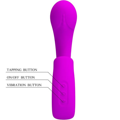 PRETTY LOVE - SIBEL SIBEL G-SPOT VIBRATOR + CLITORIS STIMULATOR 10 VIBRATIONS PURPLE - My naughty haven #
