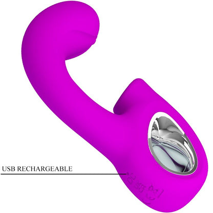 PRETTY LOVE - SIBEL SIBEL G-SPOT VIBRATOR + CLITORIS STIMULATOR 10 VIBRATIONS PURPLE - My naughty haven #