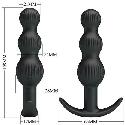 PRETTY LOVE - SIDNEY ANAL VIBRATOR 10 VIBRATIONS BLACK - My naughty haven #