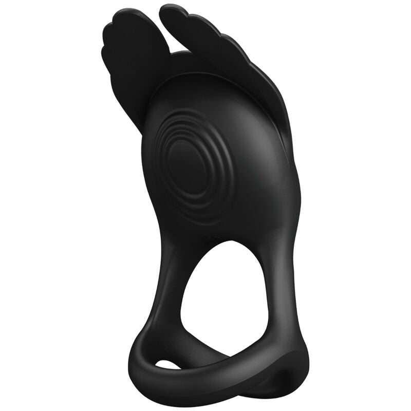 PRETTY LOVE - SILAS VIBRANT PENIS RING 7 VIBRATIONS BLACK SILICONE - My naughty haven #