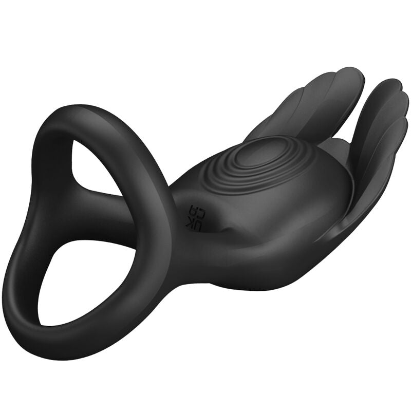 PRETTY LOVE - SILAS VIBRANT PENIS RING 7 VIBRATIONS BLACK SILICONE - My naughty haven #