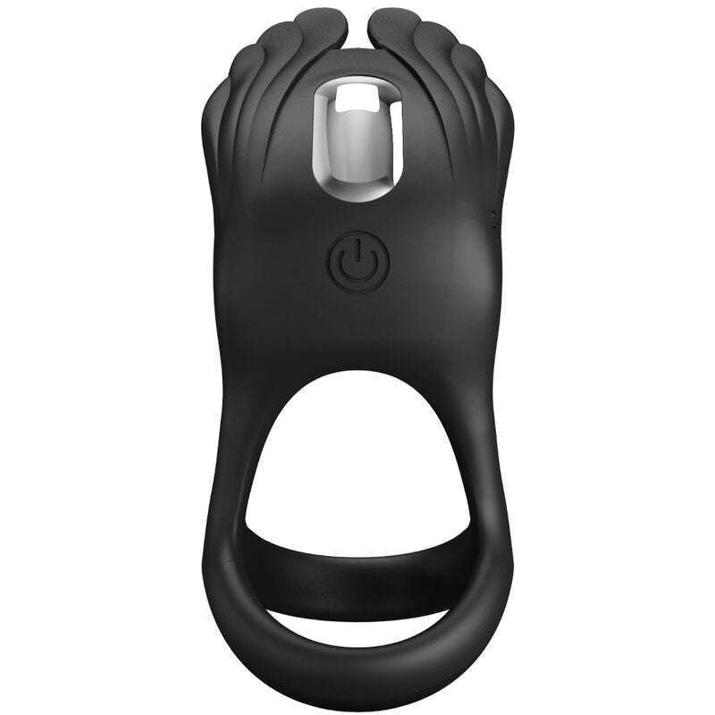 PRETTY LOVE - SILAS VIBRANT PENIS RING 7 VIBRATIONS BLACK SILICONE - My naughty haven #