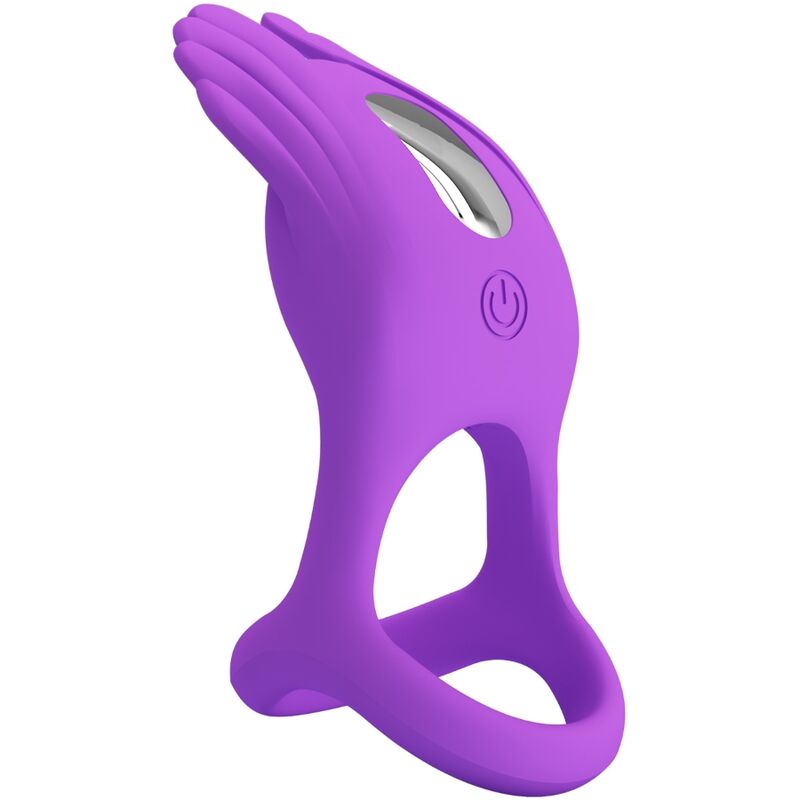 PRETTY LOVE - SILAS VIBRANT PENIS RING 7 VIBRATIONS PURPLE SILICONE - My naughty haven #