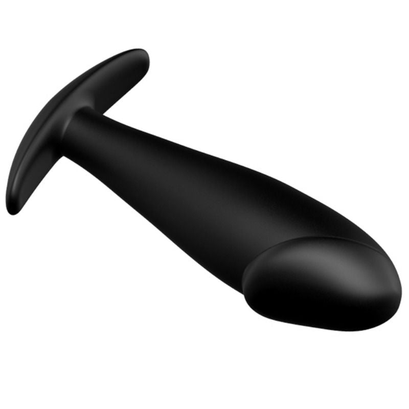 PRETTY LOVE - SILICONE ANAL PLUG PENIS FORM AND 12 VIBRATION MODES BLACK - My naughty haven #