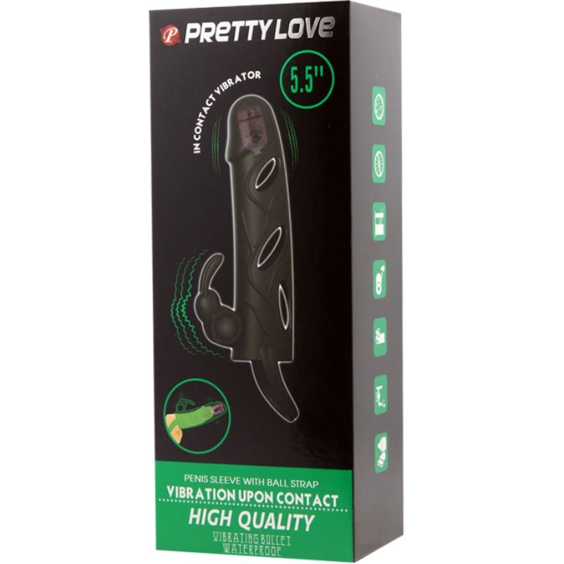 PRETTY LOVE - SILICONE COVER WITH VIBRATION 14 CM 2.0 - My naughty haven #