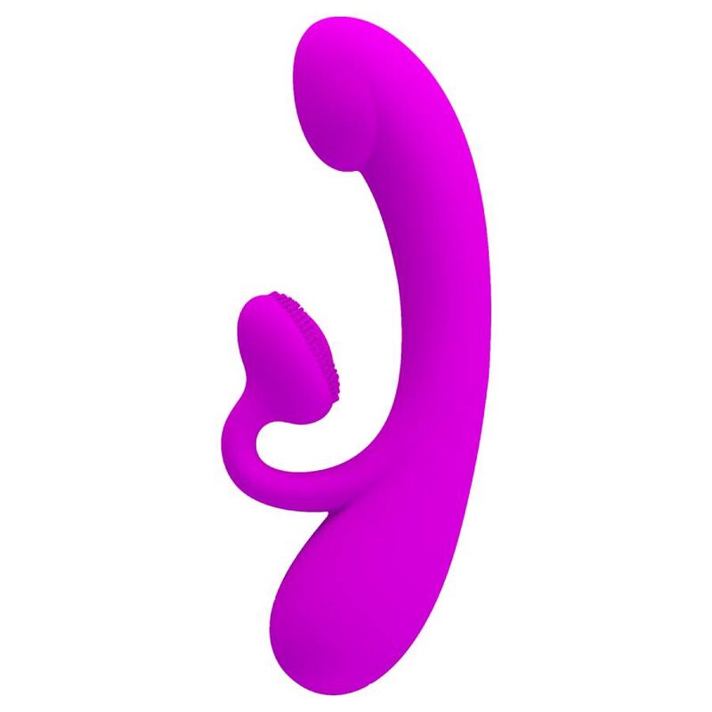 PRETTY LOVE - SINCERE SILICONE CLITORAL VIBRATOR AND SUCKER PURPLE - My naughty haven #