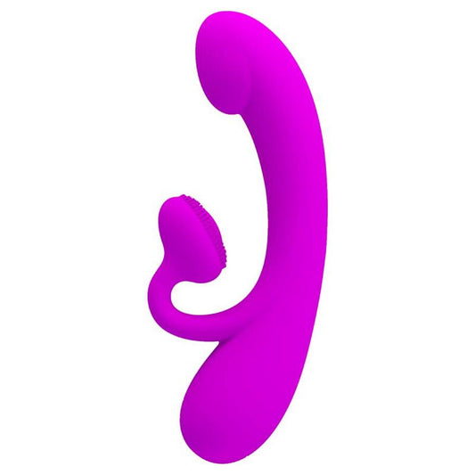 PRETTY LOVE - SINCERE SILICONE CLITORAL VIBRATOR AND SUCKER PURPLE - My naughty haven #