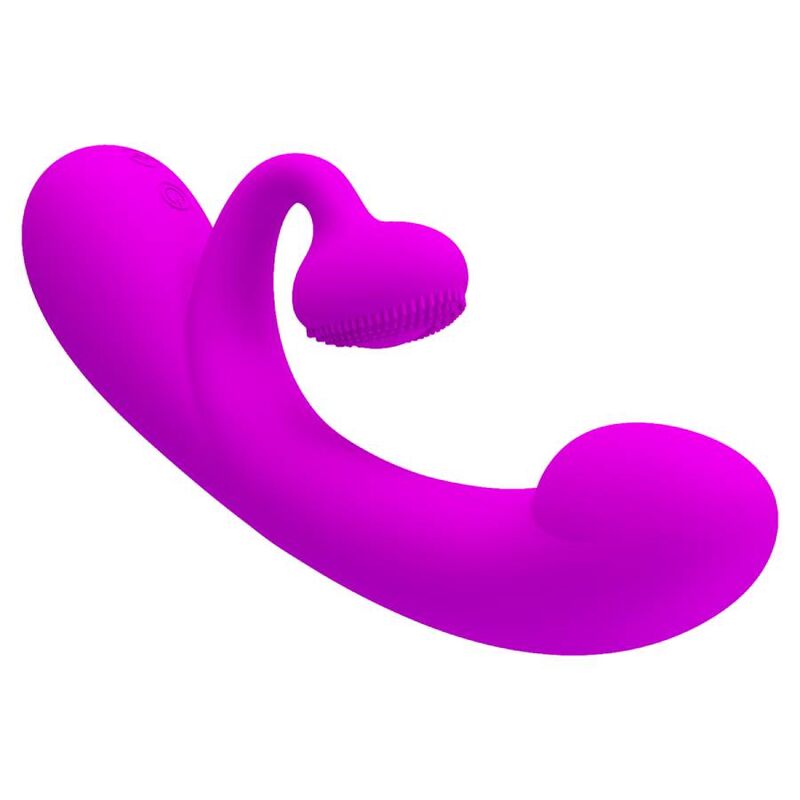 PRETTY LOVE - SINCERE SILICONE CLITORAL VIBRATOR AND SUCKER PURPLE - My naughty haven #