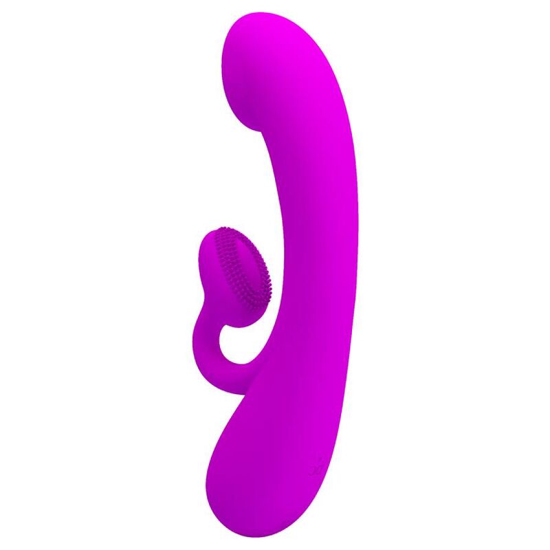 PRETTY LOVE - SINCERE SILICONE CLITORAL VIBRATOR AND SUCKER PURPLE - My naughty haven #