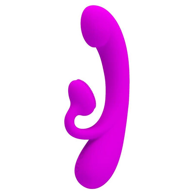 PRETTY LOVE - SINCERE SILICONE CLITORAL VIBRATOR AND SUCKER PURPLE - My naughty haven #