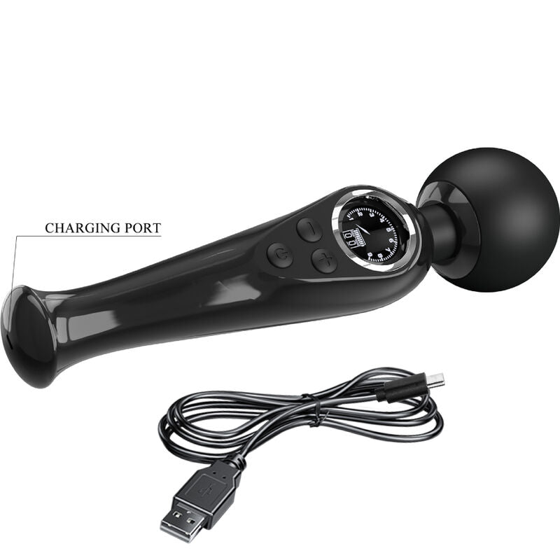 PRETTY LOVE - SKYLER VIBRATOR WAND BLACK - My naughty haven #