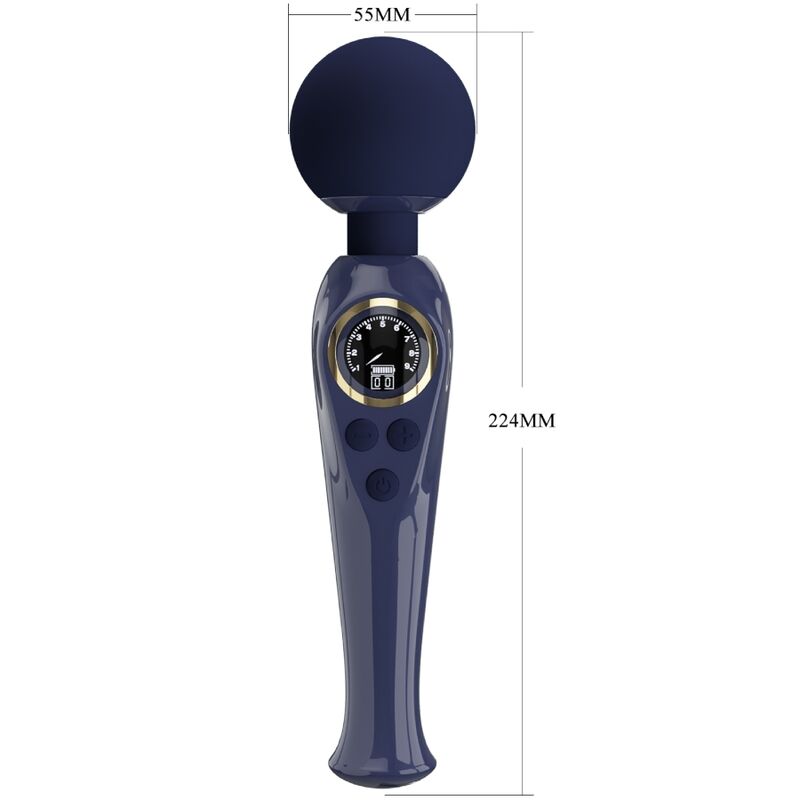 PRETTY LOVE - SKYLER VIBRATOR WAND BLUE - My naughty haven #