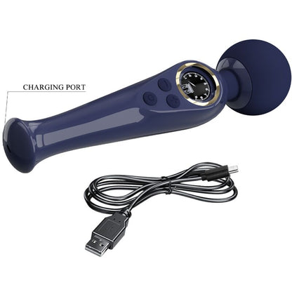 PRETTY LOVE - SKYLER VIBRATOR WAND BLUE - My naughty haven #