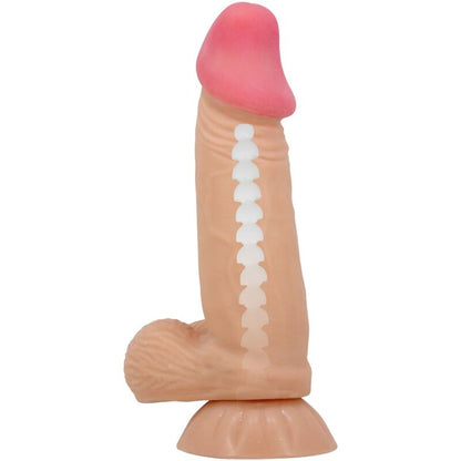 PRETTY LOVE - SLIDING SKIN SERIES REALISTIC DILDO WITH SLIDING SKIN SUCTION CUP 19.4 CM - My naughty haven #