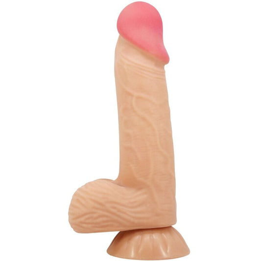 PRETTY LOVE - SLIDING SKIN SERIES REALISTIC DILDO WITH SLIDING SKIN SUCTION CUP 20.6 CM - My naughty haven #