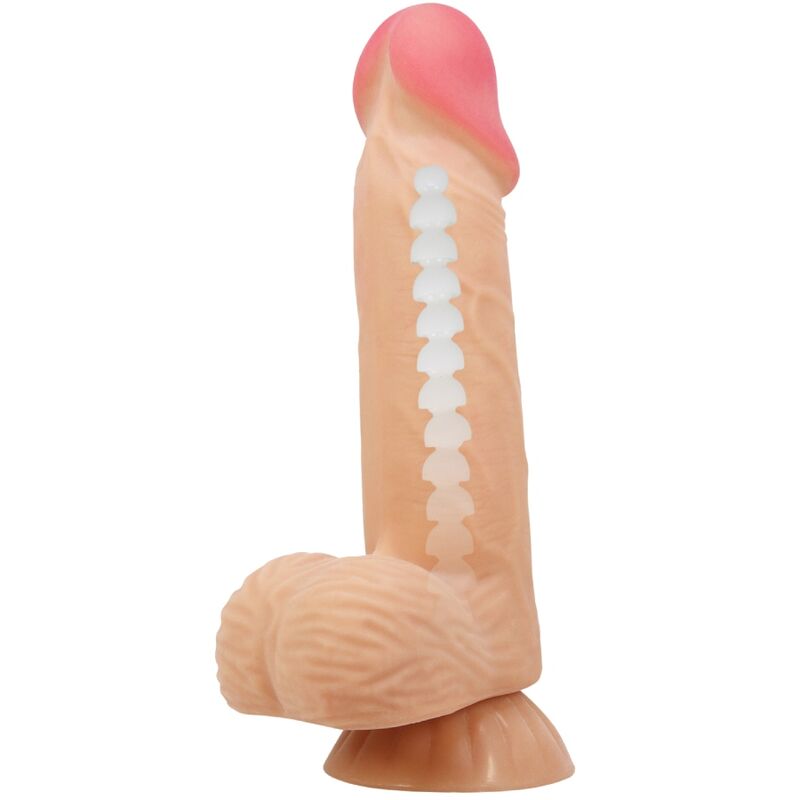 PRETTY LOVE - SLIDING SKIN SERIES REALISTIC DILDO WITH SLIDING SKIN SUCTION CUP 20.6 CM - My naughty haven #