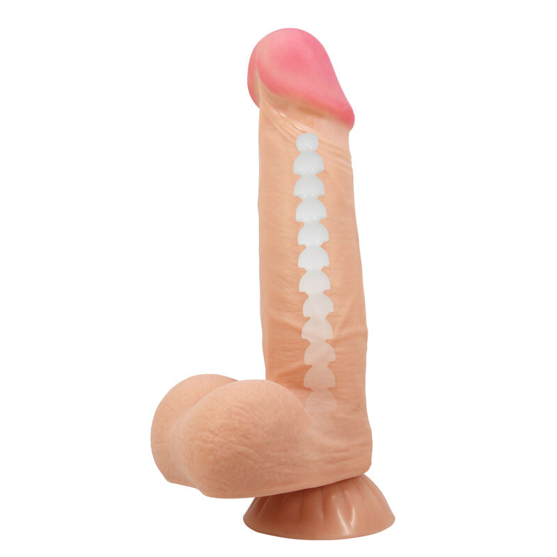 PRETTY LOVE - SLIDING SKIN SERIES REALISTIC DILDO WITH SLIDING SKIN SUCTION CUP 21.8 CM - My naughty haven #