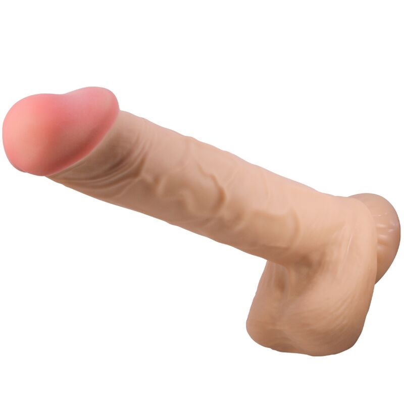 PRETTY LOVE - SLIDING SKIN SERIES REALISTIC DILDO WITH SLIDING SKIN SUCTION CUP FLESH 26 CM - My naughty haven #