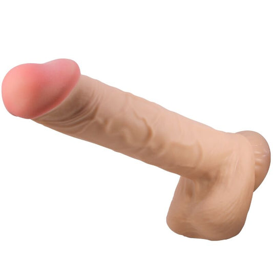 PRETTY LOVE - SLIDING SKIN SERIES REALISTIC DILDO WITH SLIDING SKIN SUCTION CUP FLESH 26 CM - My naughty haven #