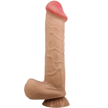 PRETTY LOVE - SLIDING SKIN SERIES REALISTIC DILDO WITH SLIDING SKIN SUCTION CUP FLESH 26 CM - My naughty haven #