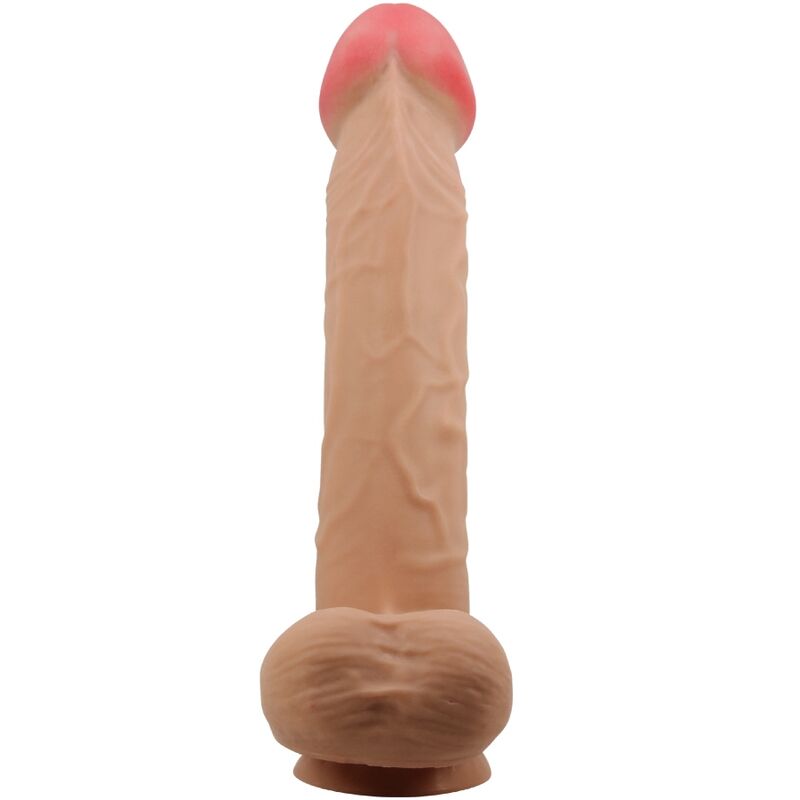 PRETTY LOVE - SLIDING SKIN SERIES REALISTIC DILDO WITH SLIDING SKIN SUCTION CUP FLESH 26 CM - My naughty haven #
