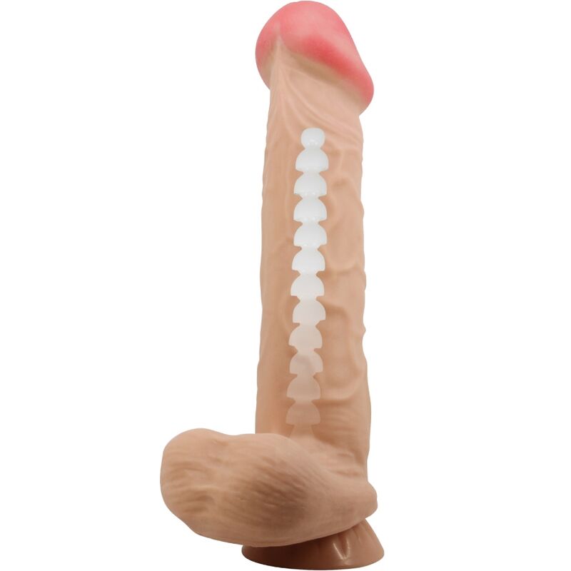 PRETTY LOVE - SLIDING SKIN SERIES REALISTIC DILDO WITH SLIDING SKIN SUCTION CUP FLESH 26 CM - My naughty haven #