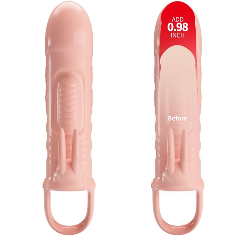 PRETTY LOVE - SLOANE NATURAL RABBIT PENIS SHEATH - My naughty haven #
