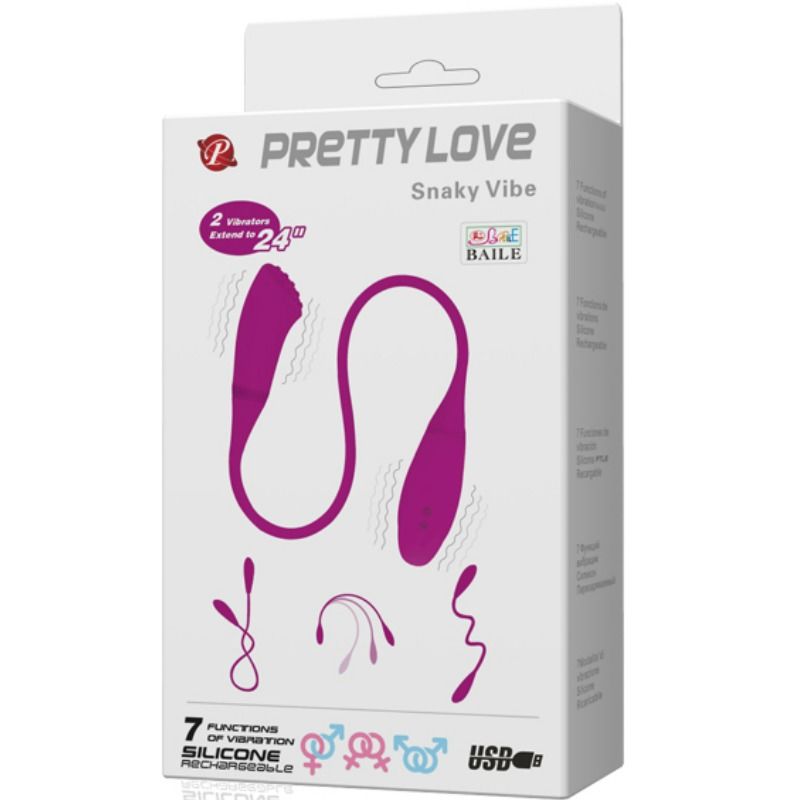 PRETTY LOVE - SMART SNAKY VIBE VIBRATOR 2 MOTORS - My naughty haven #