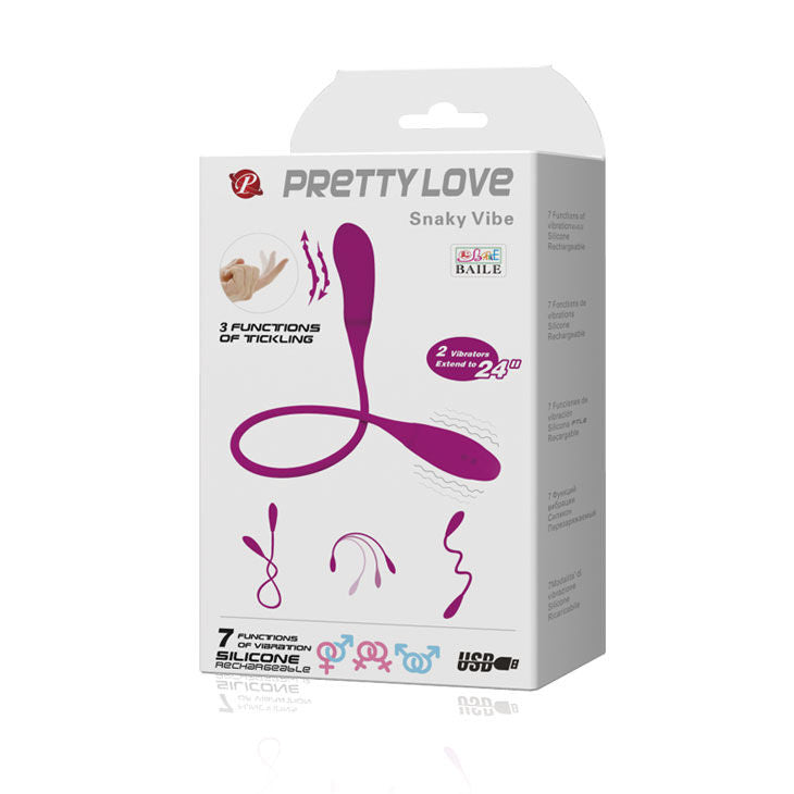 PRETTY LOVE - SMART SNAKY VIBE VIBRATOR 7 V + 3 TICKLING - My naughty haven #