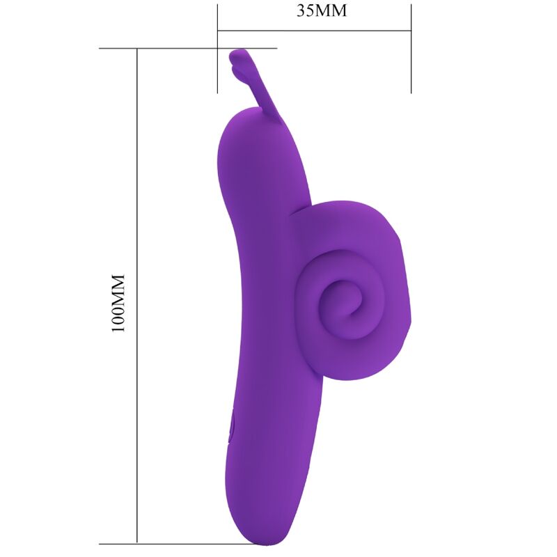 PRETTY LOVE - SNAIL POWERFUL PURPLE FINGER STIMULATOR - My naughty haven #