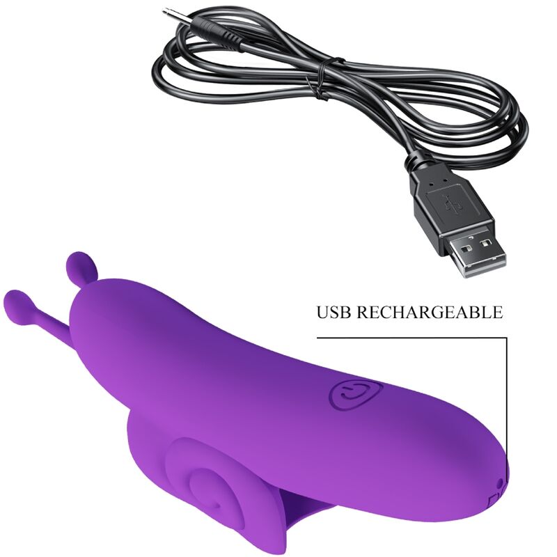 PRETTY LOVE - SNAIL POWERFUL PURPLE FINGER STIMULATOR - My naughty haven #