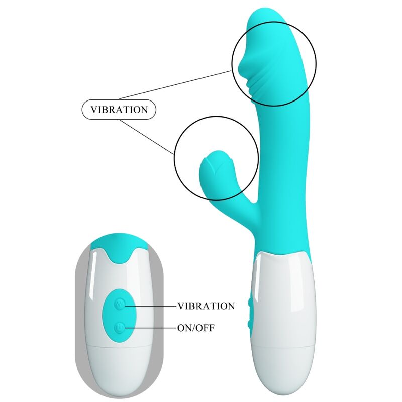 PRETTY LOVE - SNAPPY G-SPOT VIBRATOR AQUA GREEN - My naughty haven #