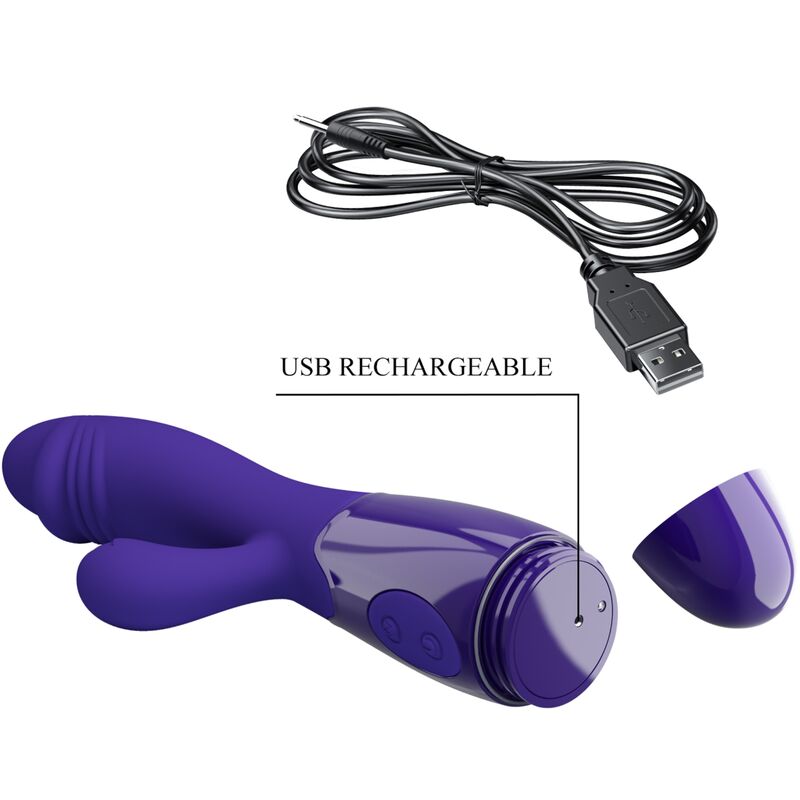 PRETTY LOVE - SNAPPY YOUTH VIBRATOR & G-SPOT STIMULATOR VIOLET - My naughty haven #