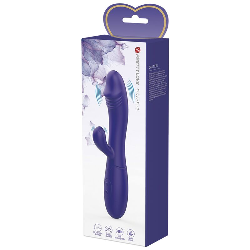 PRETTY LOVE - SNAPPY YOUTH VIBRATOR & G-SPOT STIMULATOR VIOLET - My naughty haven #