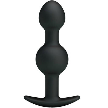 PRETTY LOVE - SPECIAL STIMULATION SILICONE ANAL BALLS 10.3 CM BLACK - My naughty haven #